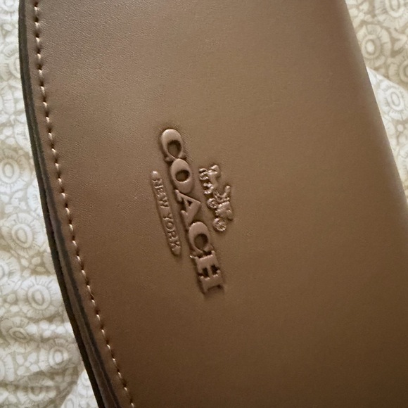 Coach Taupe Leather Crossbody Bag - Picture 2 of 3